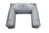 Fat Seat (PATENTED) W710 gray inflatable U-shaped ballast bag with air valves.