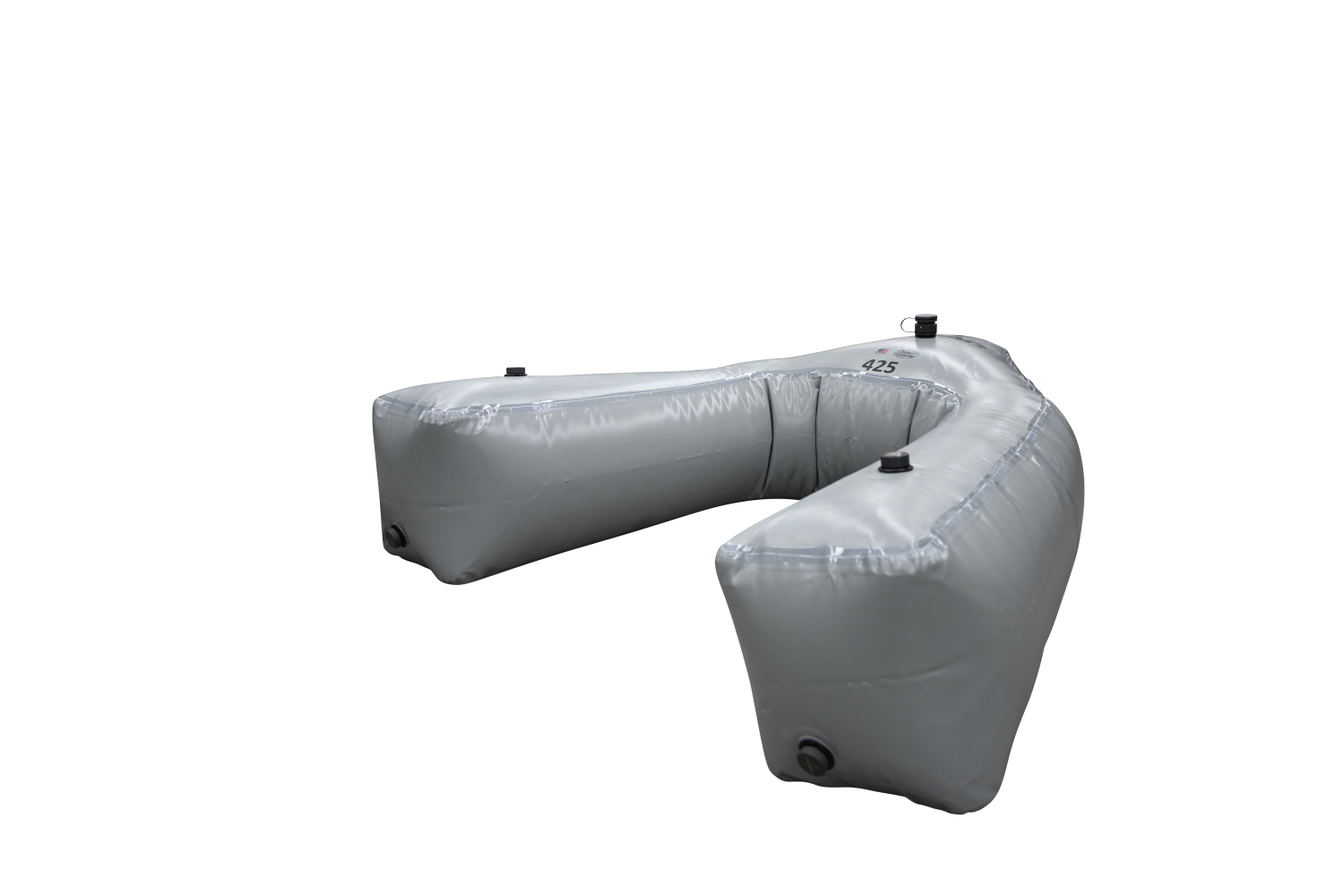 Gray Integrated Bow Sac 425 lbs. with air valves, ideal for wakesurfing.