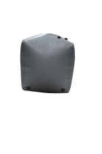 ENZO Fat Sac 1350 LBS (W712): Gray inflatable cube with valve for body support.