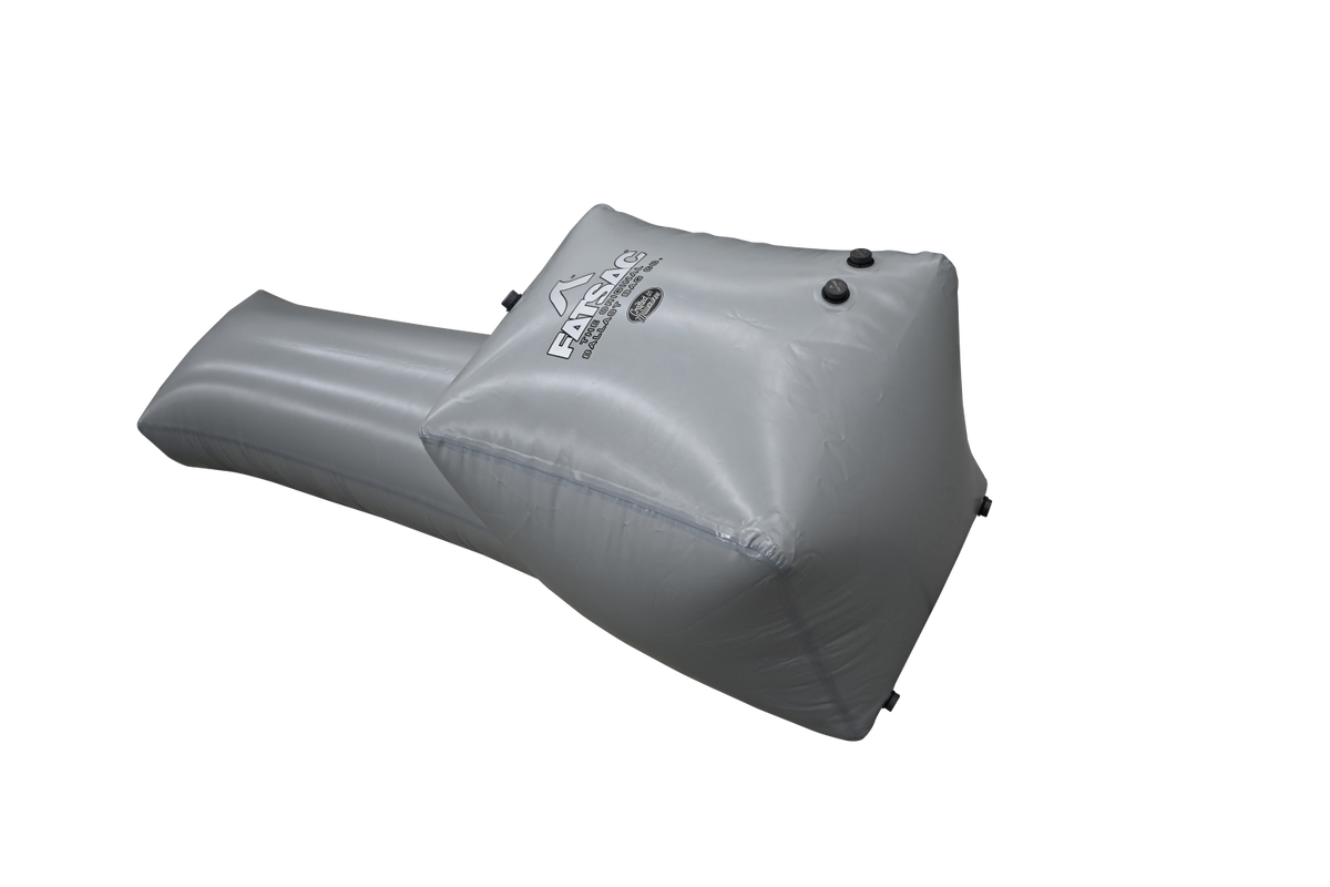 Fly High ENZO Fat Sac 1350 LBS (W712) gray airbag with logo, ideal for outdoor activities.