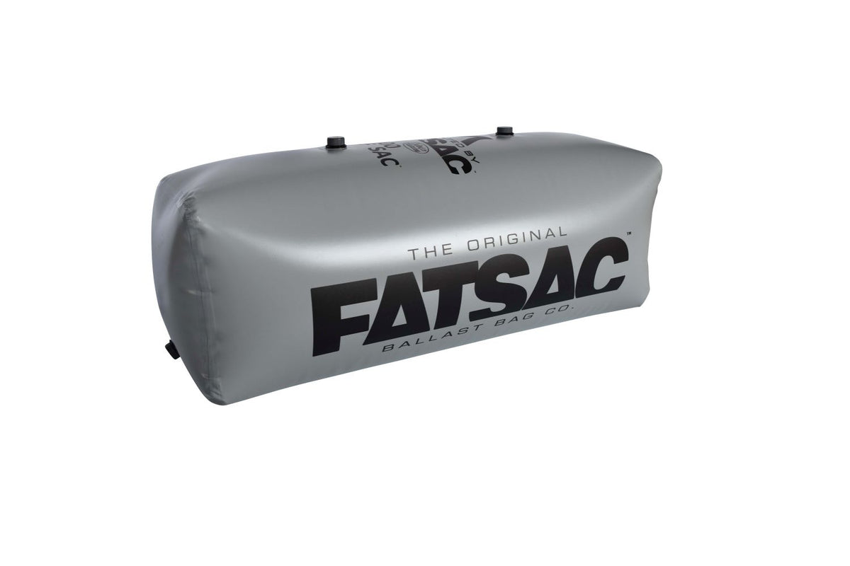 Gray V-drive Surf Sac 400 lbs. with black text, has extra valve for convenience.