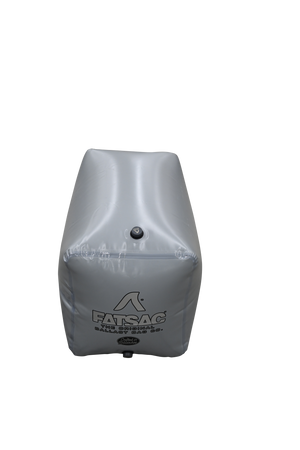 Gray inflatable cube, ideal for FatSac or MasterCraft X-2 Rear Sac (W714), with front logo.