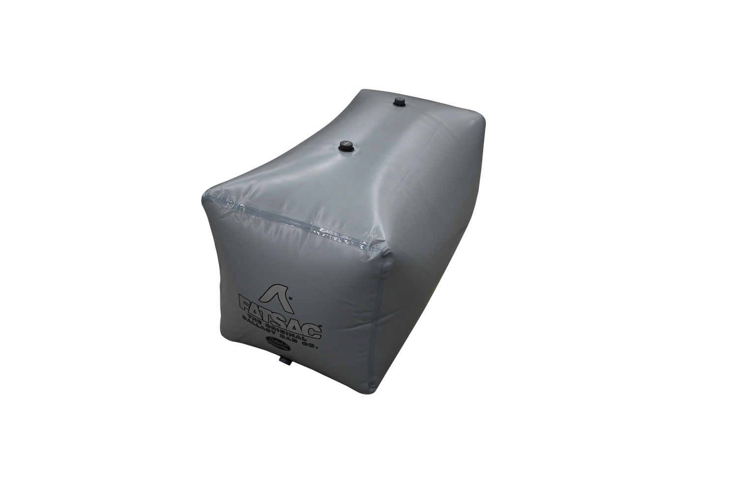 Gray, rectangular Mastercraft X-STAR sac with logo and side black valve.
