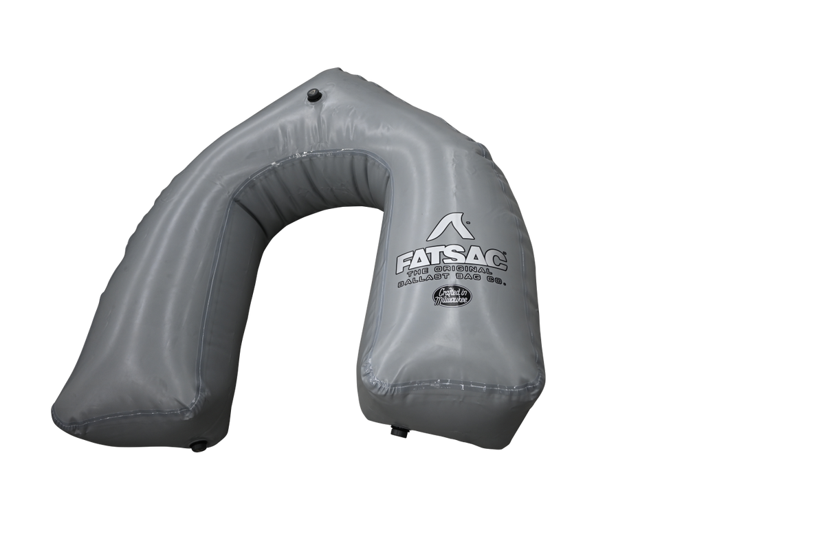 Gray U-shaped Mastercraft X-2 Integrated Bow Sac (W717) holds up to 690 lbs.