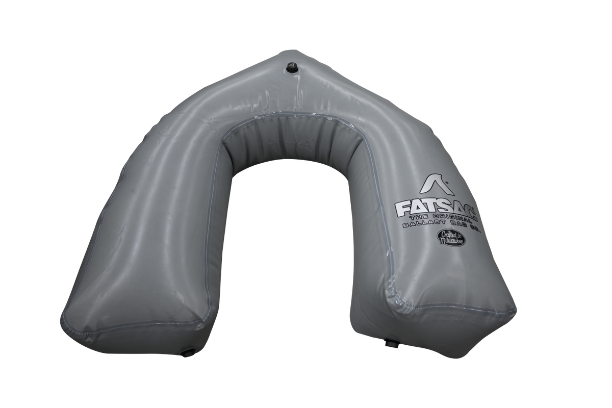 Gray inflatable canoe fender, perfect for a Mastercraft X-2 Bow Sac (W717).