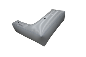 Ultimate Wake Surf Sac (W718), silver inflatable, V-shaped air bag, 1100LBS.