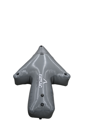 Gray inflatable arrow with logo, Super Air Nautique Center Locker Arrow Sac 650 lbs.