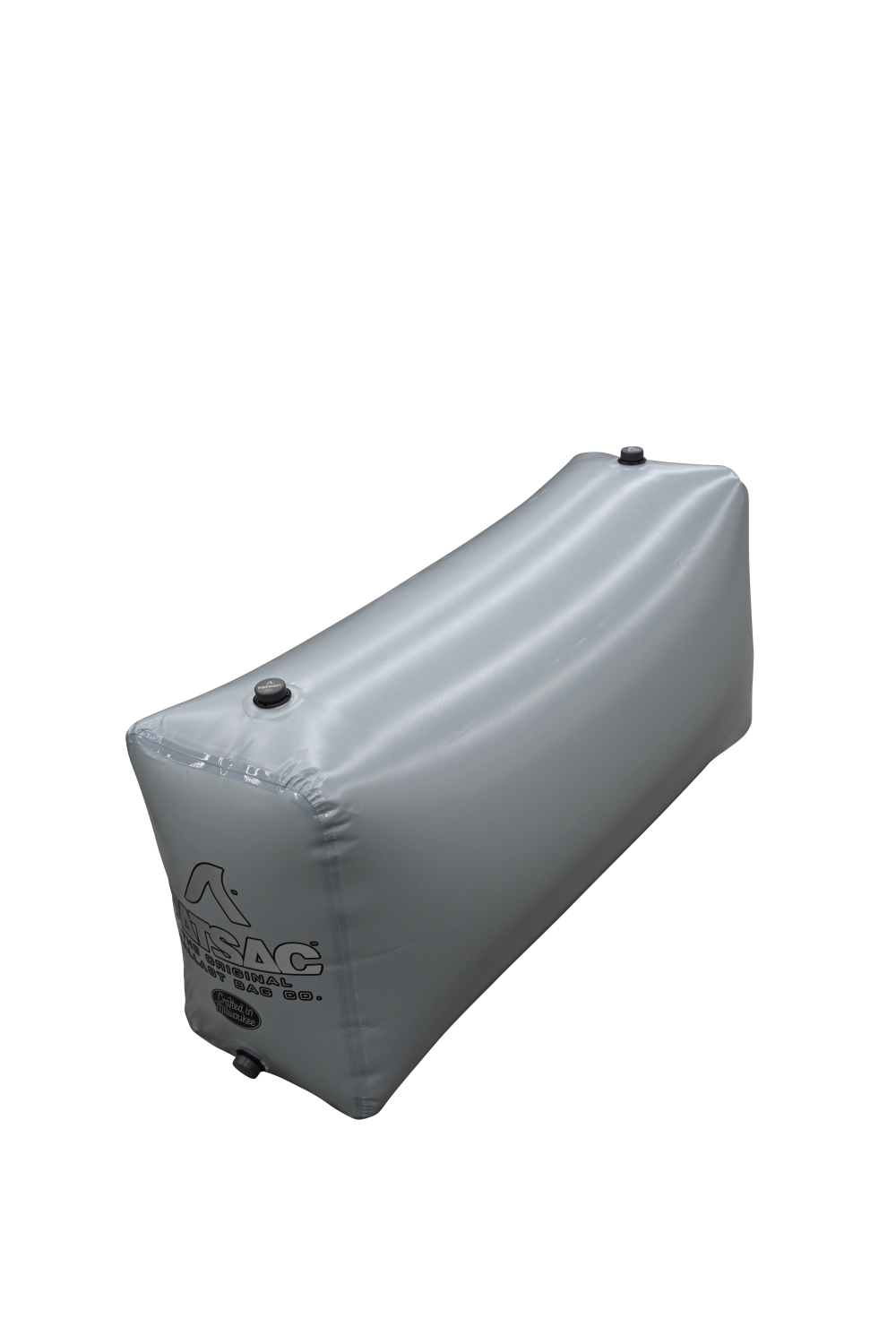 Inflatable Mastercraft X-STAR ballast bag with two black valves.