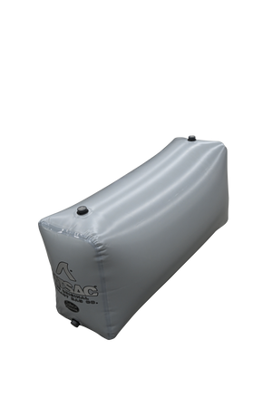 Inflatable Mastercraft X-STAR ballast bag with two black valves.