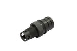 A gray metal 1-1/2 QC fitting (W775-SS), cylindrical with a textured surface.