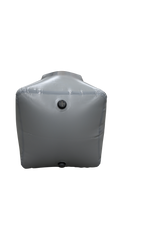 Rear Gravity Games sac (W841), gray, with fittings and valves, 42x19x19 inches.