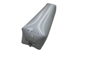 A white, triangular Center Gravity Games Sac (W842) with fittings, 1180 lbs, 88x19x19.