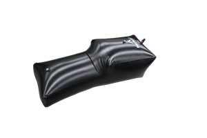 Supra SA Rear Sac (W892-1): Black inflatable with fittings, two small valves on black backdrop.