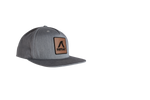 Gray FatSac Snap Back (W966-GRAY) with leather patch.