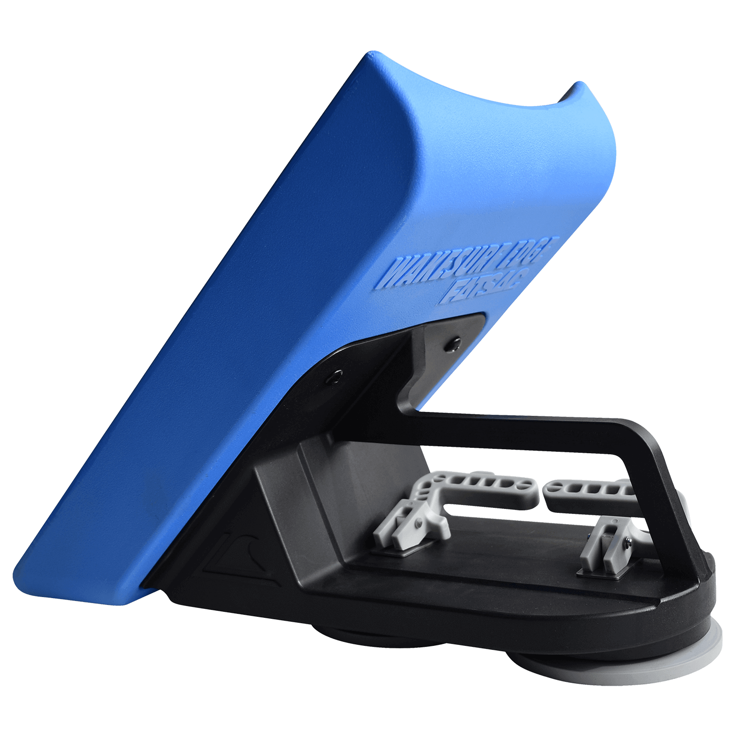 Wake Surf Edge Pro II in blue and black, with suction cups.