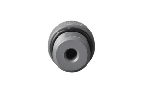 Front view of an Air Release Plug (W749) in gray, featuring a central hole and O-Rings.