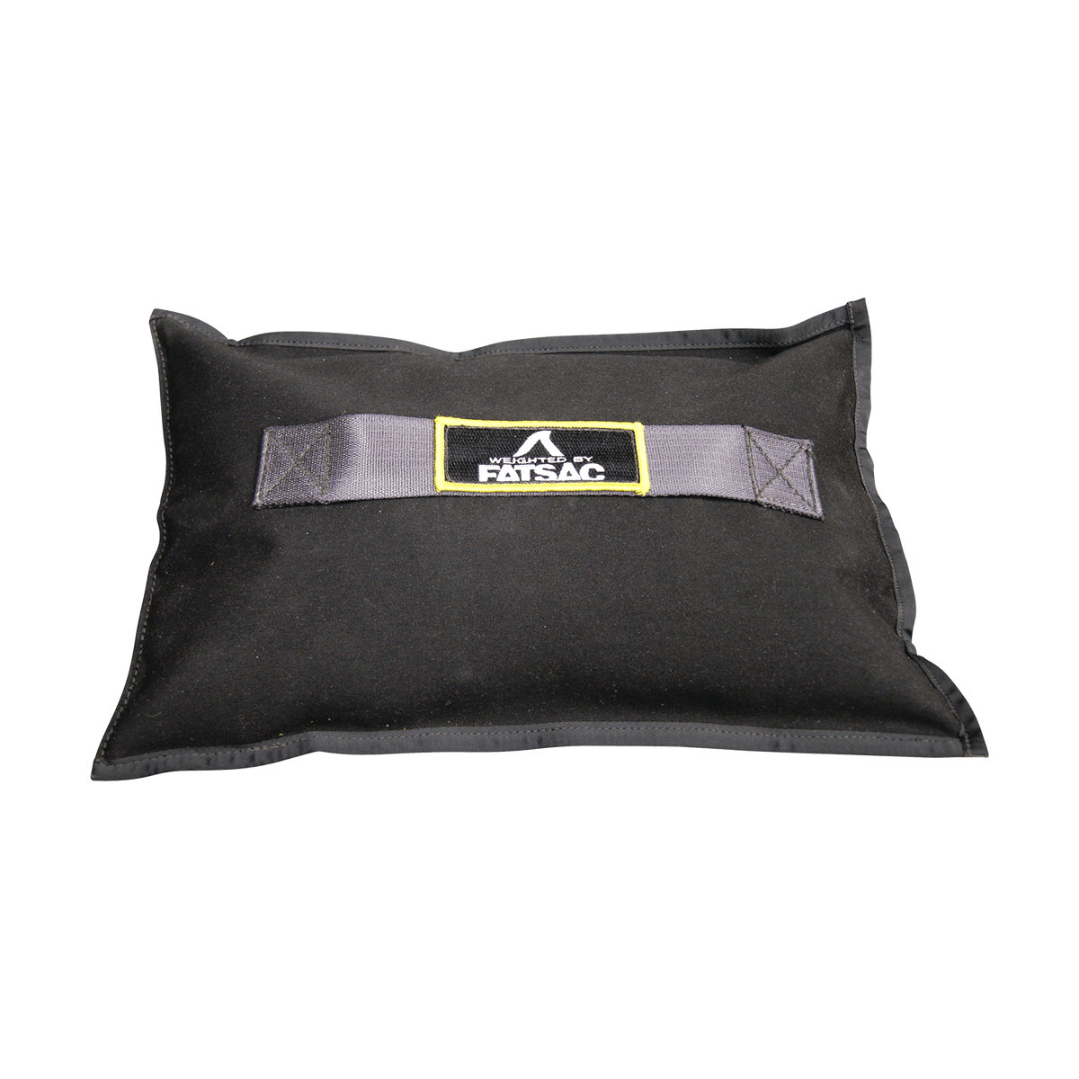 Black rectangular bag labeled FATSAC with strap, ideal for wake enhancement; 50 lbs (M1007).