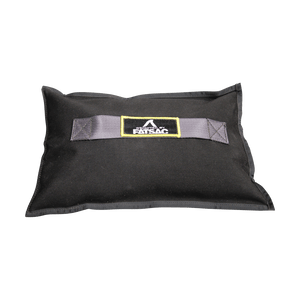 Black rectangular bag labeled FATSAC with strap, ideal for wake enhancement; 50 lbs (M1007).