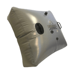 Silver inflatable Floor FatSac 800 lbs. with black logos, ideal for ballast needs.