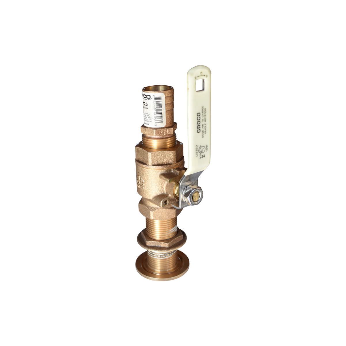 BFI Hull Kit (O8010-KIT), ideal bronze safety relief valve with white lever for ballast systems.
