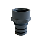 Flow-Rite QC Tallulah Pump Fitting (S1006), gray, plastic, ribbed design.