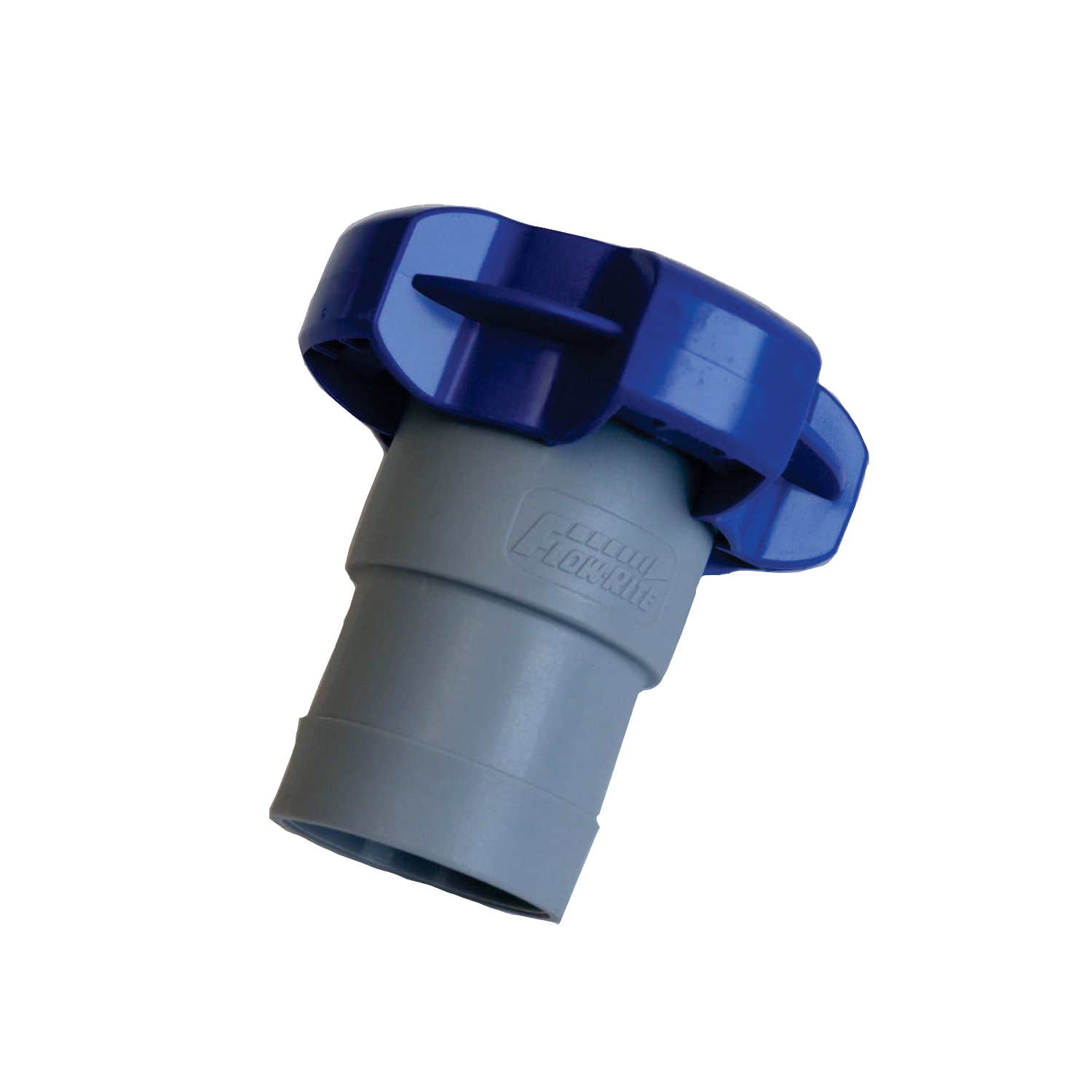 1-1/2” Flow-Rite QC S1008 blue/gray connector w/SS clamp.