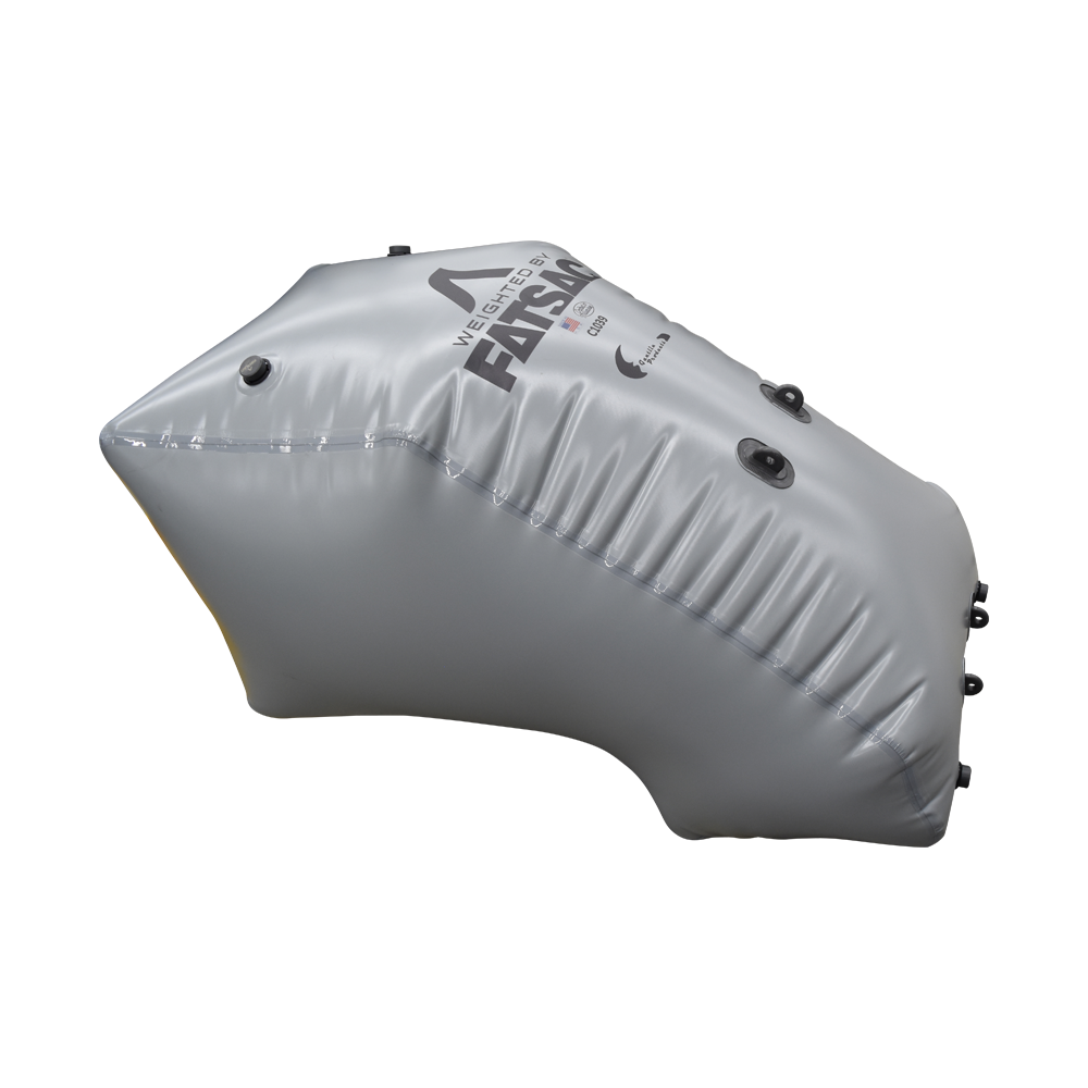 Gray inflatable ballast bag, black valves branded for YAMAHA JET BOATS 24 MODEL (C1039).