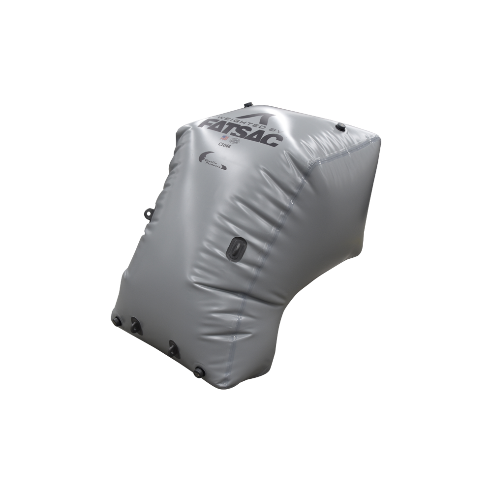 Gray Fatsac ballast bag with logo, ideal for Yamaha Jet Boats 21 Model and water sports.