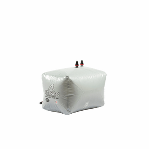 Universal Tige PNP FatSac kit O5007, grey with black valves, isolated.