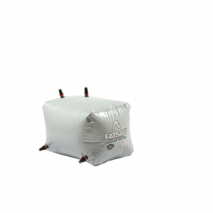 Gray inflatable Universal Tige FatSac ballast bag, PNP fittings, with four black nozzles.