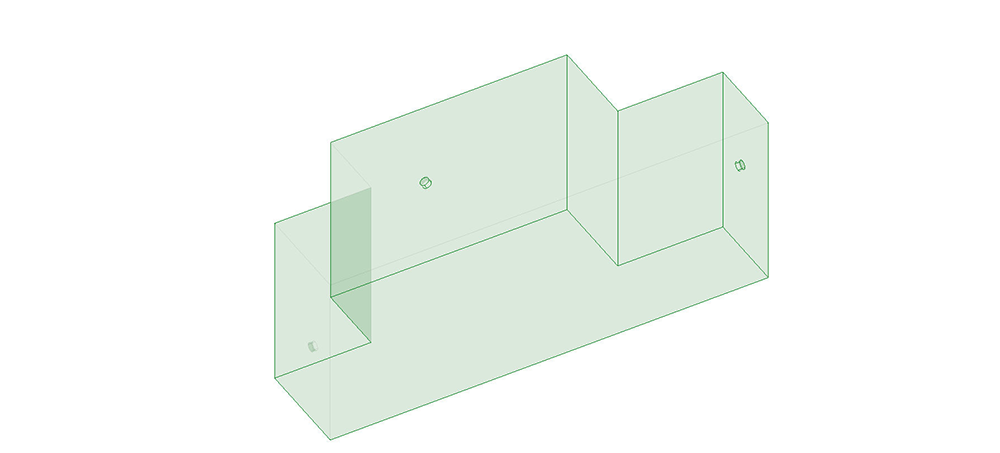 Wireframe view of the MALIBU PNP REAR SACS 750lb (W024-750-AVO): rectangular shape with air release plug.