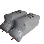 Two MALIBU PNP rear sacs (550 lbs) with black valves.