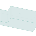Isometric view of AXIS PNP REAR SAC 750 lbs with cuboid sections and quick connect fittings.