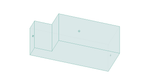 Isometric view of AXIS PNP REAR SAC 750 lbs with cuboid sections and quick connect fittings.