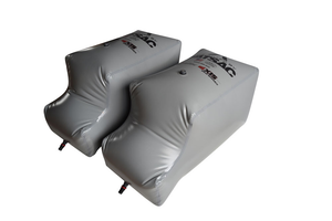 AXIS PNP inflatable bags, 900 lbs, with nozzles, text & quick connect fittings.