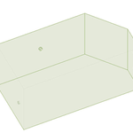 Wireframe of MALIBU PNP REAR SAC (W034-1) with 1-1/8 QC fittings.