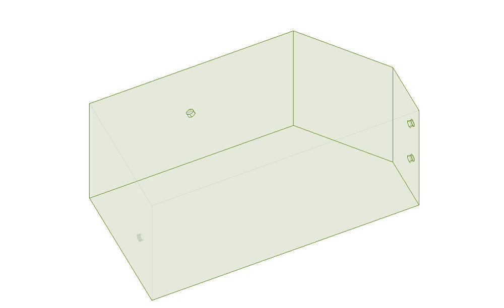 Wireframe of MALIBU PNP REAR SAC (W034-1) with 1-1/8 QC fittings.