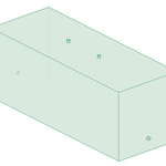 Wireframe view of the MALIBU / AXIS PNP REAR SAC, 750 lbs.