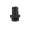 Male Quick Connect 1 Barbed Fitting with ribbed top and threaded middle (W738).