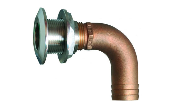 1" SS Thru Hull w/ Bronze Hose Connection (O4705)