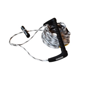 WAKE ROPE & T-BAR HANDLE COMBO BLACK & WHITE (M1036-C) ideal for water skiing.