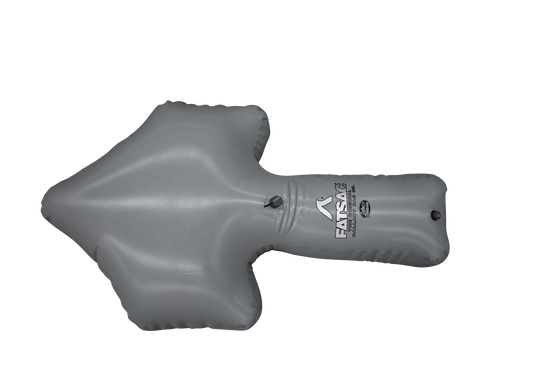 Gray AXIS WAKE PNP Bow Arrow Sac, 950 lbs, with valve & quick connect fittings.